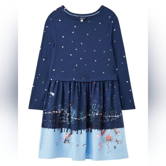 JOULES | Blue Merrie Mock Layer Dress - Picture 1 of 9
